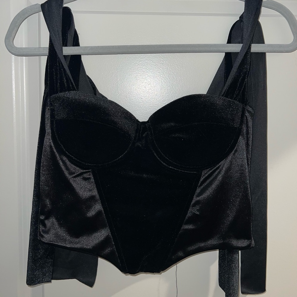 Black Bustier Top